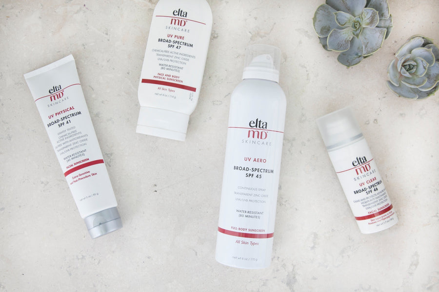 EltaMD sunscreen collection available at Bella Santé in Boston