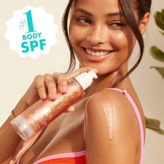 Sun Shield Body Glow Sunscreen SPF 45 - Rose Gold